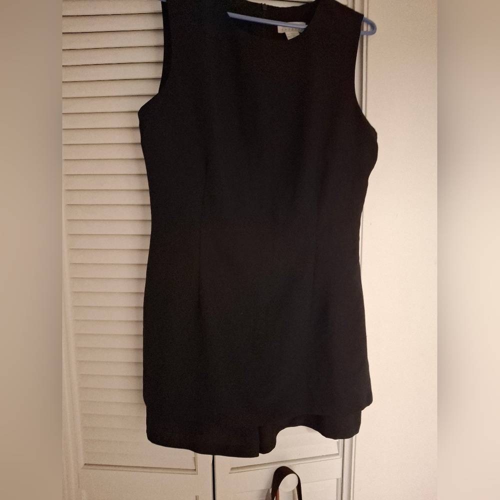 Sleeveless Black Short Jumpsuit